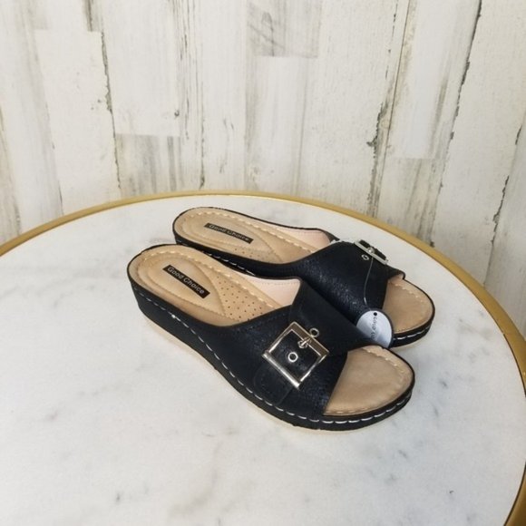 Good Choice Shoes Gc Good Choice Shoes Justina Wedge Sandal Black